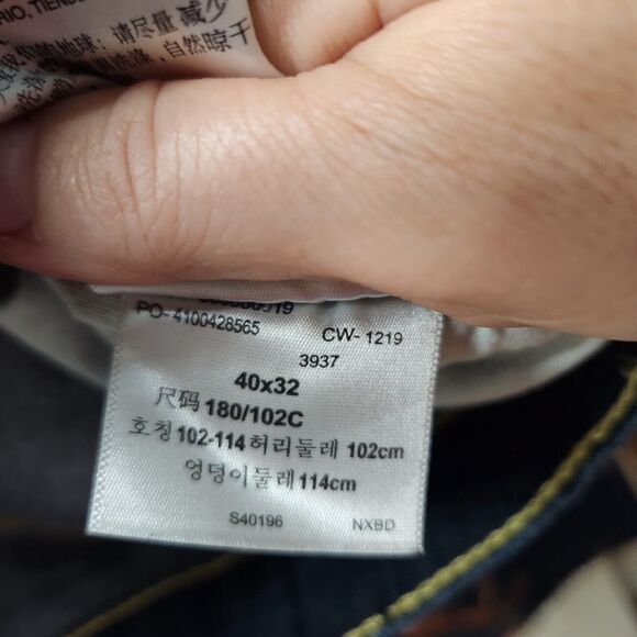 Signature Levi Strauss S51 Straight Fit Blue Jeans 40 × 32 - Picture 6 of 6